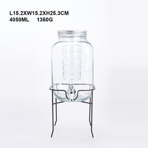 ตู้กดเครื่องดื่มแก้วทรงสี่เหลี่ยมขนาดใหญ่ 4 ลิตร 8 ลิตร พร้อมขาตั้งโลหะ สำหรับน้ำมะนาว <span class=keywords><strong>น้ำส้ม</strong></span> น้ำสังกรี น้ำแข็ง ใช้ในครัว - Product Image 3