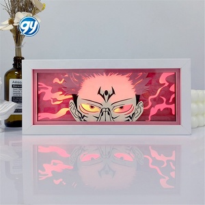 Lámpara de Papel 3D con Luz LED Nocturna de One Piece, Decoración de Habitación con Corte de Papel Manga, Regalo para Fiestas, Lámpara de Anime con Caja de Luz - Product Image 1