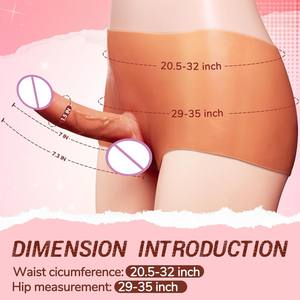 Heiß Verkaufter Weicher Künstlicher Silikon-Dildo-Slip Transgender-Kleidung und Erwachsenen-Spielzeug Strap-On-Harness Gay <span class=keywords><strong>Lesbian</strong></span> Unterwäsche - Product Image 3