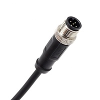 Connecteurs de câble circulaires M8 à 4 broches, étanches IP67, auto-bloquants Push-Pull, blindage 360°, vente chaude usine