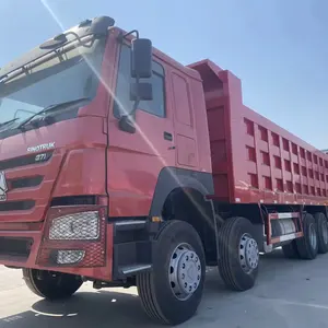 Sitrak 8x4 G7 400HP truk sampah otomatis dengan suspensi udara kursi sopir Euro 2 emisi standar transportasi jalan raya Tiongkok