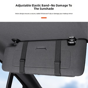Organisateur multifonctionnel pour pare-soleil de voiture avec porte-cartes en cuir PU et porte-billets - Product Image 4