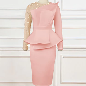 Nuovo Abito Casual in Chiffon Traspirante con Taglio <span class=keywords><strong>alla</strong></span> <span class=keywords><strong>Moda</strong></span>, Vita Alta e Effetto Snellente per Tutte le Stagioni - Product Image 3