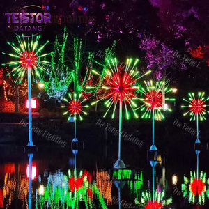 Grandes lumières LED en forme d'étoile pour la décoration extérieure des places publiques et des paysages de festivals - Product Image 4