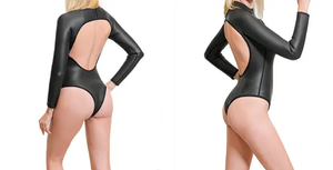 Traje de Baño Bikini Negro de 3mm para <span class=keywords><strong>Mujer</strong></span> Adulta, Espalda Descubierta, Sexy, Antibacteriano, Protección UV, Transpirable, Costuras Planas - Product Image 5