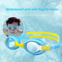 Lunettes de natation en silicone pour enfants - Lunettes de natation anti-buée à vision claire, masque de plongée étanche, haute qualité pour piscine et plage