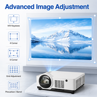 Projecteur laser professionnel à courte focale 6000 lumens WUXGA 1920x1200 3LCD pour l'éducation et les entreprises