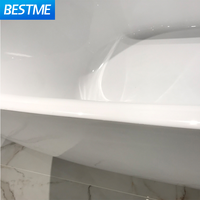 Robinet de salle de bain moderne autoportant pour baignoire, avec accessoires sanitaires, douche et baignoires autoportantes en acrylique pour villa
