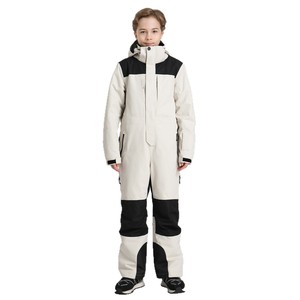 Combinaison de ski professionnelle pour enfants plus âgés, nouvelle collection hiver, 100% polyester, à capuche, fermeture éclair, chaude, respirante, durable, coupe-vent, imperméable - Product Image 5