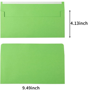 Impresión personalizada de negocios, oficina, escuela, postal, dinero, sobres para cartas, 10 sobres para billetera de <span class=keywords><strong>correo</strong></span> con papel de color autosellado - Product Image 3