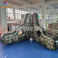 Bunker de tir gonflable, ensemble de bunkers de camouflage, obstacles de paintball pour arènes et jeux de CS