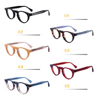 Gafas de Diseño de Alta Calidad, Color Rojo, Hechas a Mano, Montura Óptica de Acetato, Gafas de Acetato Vintage, Unisex para Hombre y Mujer
