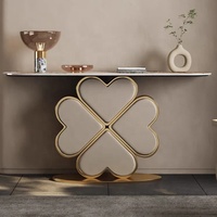 NOVA tables console en marbre or meubles de salon modernes de luxe table centrale de taille 1.5M