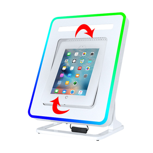 Photomaton portable avec angle de pente réglable à 15 degrés, éclairage RGB, version de bureau, machine photomaton pour <span class=keywords><strong>iPad</strong></span> - Product Image 4