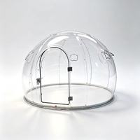 Dôme transparent personnalisé en polycarbonate pour glamping extérieur, chambre à ciel étoilé, villa préfabriquée étanche pour complexe hôtelier, camping et hôtel