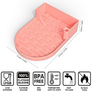 Estante de Secado para Botellas de Agua Stanley, Soporte de Silicona Mejorado con Cepillo de Limpieza 3 en 1 para Tapas de Vasos Stanley - Product Image 2