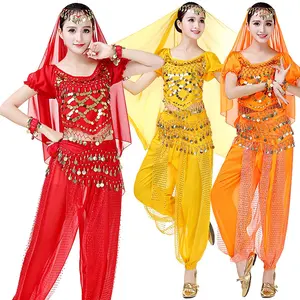 Celana Harem panjang klasik seksi wanita kostum pertunjukan Bollywood Halloween
