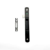 Serrure de porte coulissante simple face moderne et durable en alliage de zinc/alliage d'aluminium |   Verrou de fenêtre à crochet |   Loquet de sécurité pour balcon intérieur