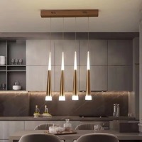 Villa Grenier Réglable LED Foyer Lustre Haut Plafond Or/Noir/Blanc/Café/Argent Lustre Pendentif pour escalier