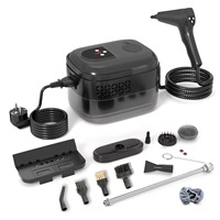 Nettoyeur vapeur haute température 2500W en ABS, 3 bars de pression vapeur, portable pour cuisine, extérieur et voiture, réservoir d'eau 1400ml