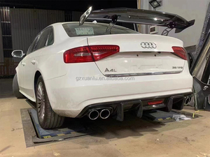 <span class=keywords><strong>Diffuser</strong></span> belakang serat karbon gaya Led pipa knalpot <span class=keywords><strong>A4</strong></span> untuk Audi <span class=keywords><strong>A4</strong></span> <span class=keywords><strong>B8</strong></span>.5 Bumper belakang Spoiler bibir - Product Image 6
