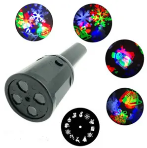 high quality low price RGB portable Torch Projector with Halloween Pattern or Christmas Pattern for Indoor and Outdoor Party