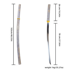 Set de Accesorios de Cosplay del Fantasma de Yotei - Espada Katana Japonesa y Bastón Dorado Bo |   Cuchilla Decorativa Coleccionable para Fanáticos de Videojuegos - Product Image 6