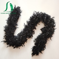 Top Plume Usine Vente Chaude Fluffy Belle Haute Qualité Pas Cher Prix 40g Chandelle Couleur Unie Boas à Vendre