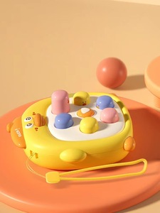 Mini palmare per bambini martellante e martellante giocattolo piccola macchina Gopher con musica Puzzle di decompressione per pensare e spingere - Product Image 4