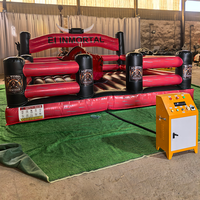 Machine de rodéo mécanique commerciale gonflable pour adultes, équipement de combat au taureau à vendre