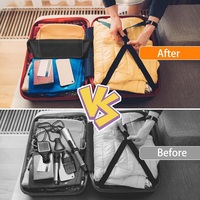 Sac à outils essentiel de voyage en néoprène personnalisé 2 en 1 avec tapis résistant à la chaleur pour fer à lisser fer à friser