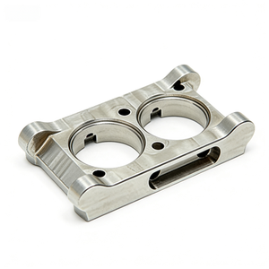 Componente de Montaje de Rodamientos de Aleación de Aluminio con Base de Doble Orificio, Mecanizado CNC Personalizado para Dispositivos Industriales - Product Image 4