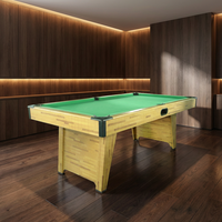 Table de billard professionnelle en MDF de 6 pieds pour intérieur, avec plateau en ardoise, système de retour de billes, design moderne, personnalisable, Snooker Billiards G S GS-BT-2070