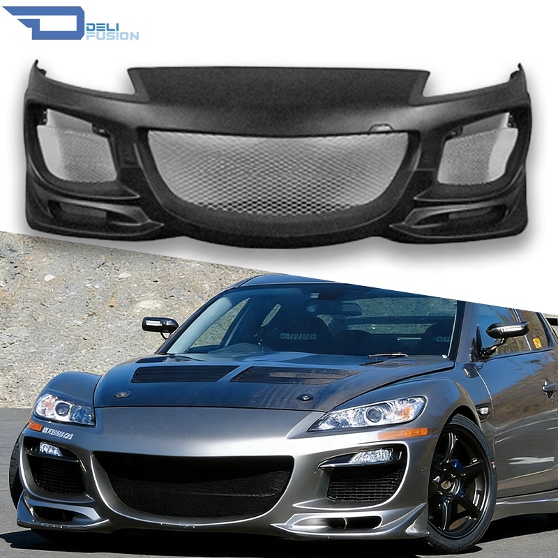 FRP Car Parts for Mazda RX8 SE3P JRM Type Fiber Glass Front Bumper