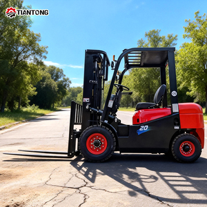 Forklift Diesel 2 Ton Sit-Down 4 Roda, Pengiriman Gratis, Garansi 1 Tahun, Bersertifikat CE untuk Penanganan Logistik Gudang dan Pabrik - Product Image 6