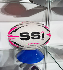 Ballon d'entraînement de rugby de haute qualité Taille-5 cousu à la main toutes saisons Durable avec Super Grip Meilleur produit de balle - Product Image 3