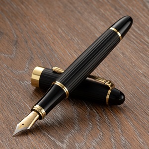 Pluma Estilográfica Negra de Envío Rápido de Alta Calidad <span class=keywords><strong>para</strong></span> Negocios y Ejecutivos con Punta Fina EF <span class=keywords><strong>para</strong></span> Caligrafía <span class=keywords><strong>para</strong></span> Hombres - Product Image 2