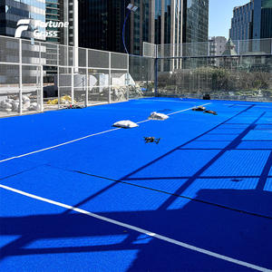 Fácil retorno <span class=keywords><strong>Padel</strong></span> Tennis Césped artificial Césped sintético Material PP para interior Jardín al aire libre Pistas de paisajismo - Product Image 4