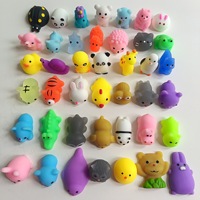 Jouets Mochi Squishy Mignons pour Enfants – Assortiment Aléatoire Animaux, Dinosaures, Fruits – Jouets à Presser Doux, Mini Balles Anti-Stress, Récompenses pour la Classe