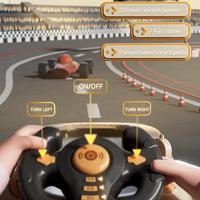 Console de jeu avec volant pour l'éveil, machine de jeu éducative et ludique, jouet de simulation de conduite automobile avec volant