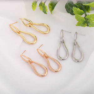Geometric Drop <b>Earrings</b> Zinc Alloy Gold <b>Silver</b> Rose Gold Minimalist Style Fashion <b>Dangle</b> <b>Earrings</b> - Product Image 1