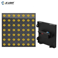 Lumière de scène 7x7 Pixel Or RGB Led Matrix Light DMX RDM Artnet Blinder Effet de fond Disco Dj Light