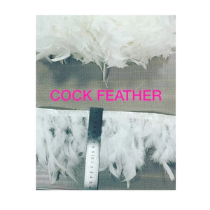 Encaje de Plumas de Gallo Elegante, Ecológico, Hecho a Mano y Ligero para Vestidos de Novia, Moda, Costura y Diseño Creativo - Product Image 2