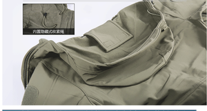 Chaqueta de Combate HBWJ01 Impermeable y Cortavientos con Múltiples Bolsillos, Forro Polar Interior, Color Verde Caqui Desierto - Product Image 6