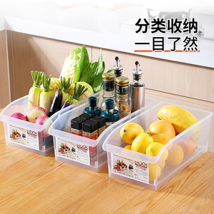 Caja de almacenamiento para refrigerador Hdot, rectangular, transparente, con asa, organizador de alimentos estilo cajón para cocina y refrigerador - Product Image 3