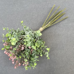 Commercio all'ingrosso di piante di plastica di nozze cespuglio di eucalipto <span class=keywords><strong>baby</strong></span> alito bouquet per la decorazione di nozze - Product Image 4