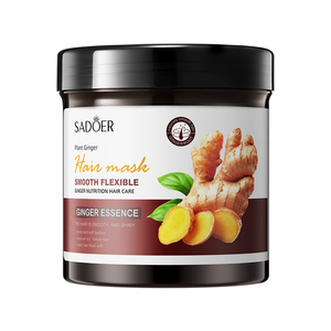 SADOER OEM ODM Masque capillaire au gingembre hydratant et nourrissant, bio, grand format, professionnel, pour un soin en profondeur - Product Image 1