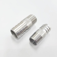Wakamatsu raccords de tuyau barbelés en acier inoxydable 1 \ "mâle NPT maison brassage eau carburant Air tuyau barbe tuyau adaptateur pince Kit de réparation