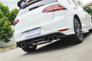 Lèvre de diffuseur de pare-chocs arrière en fibre de carbone <span class=keywords><strong>GOLF</strong></span> <span class=keywords><strong>7</strong></span> pour Volkswagen VW <span class=keywords><strong>GOLF</strong></span> <span class=keywords><strong>7</strong></span> VII MK7 <span class=keywords><strong>R</strong></span> <span class=keywords><strong>R</strong></span>-LINE 2014 2015 2016 <span class=keywords><strong>2017</strong></span> - Product Image 4