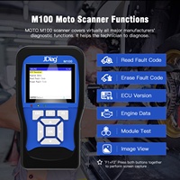 Para Jdiag M100, escáner profesional para motocicleta, sistema de herramienta de diagnóstico Universal para Moto, versión completa, Analizador de batería electrónico